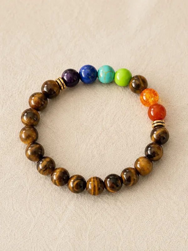 Tiger's Eye Chakra Healing Bracelet