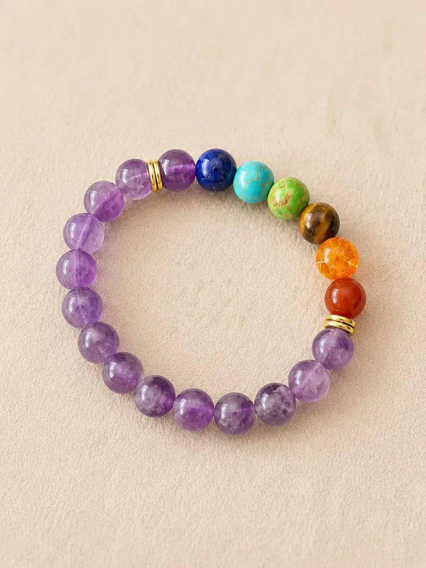 Amethyst Chakra Healing Bracelet