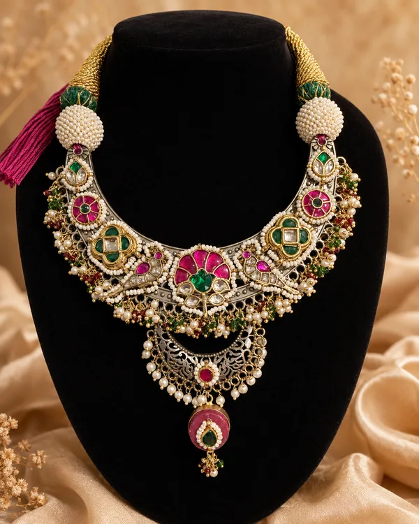 Rangrez Royal Kundan Statement Necklace