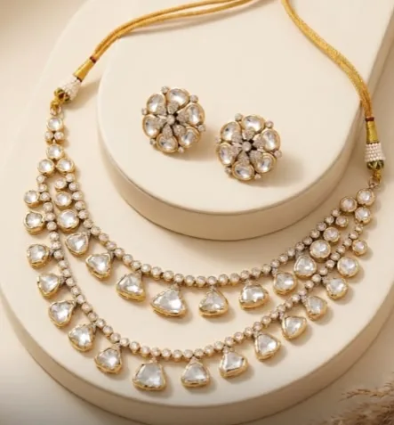 Kundan Necklace Gold Plating